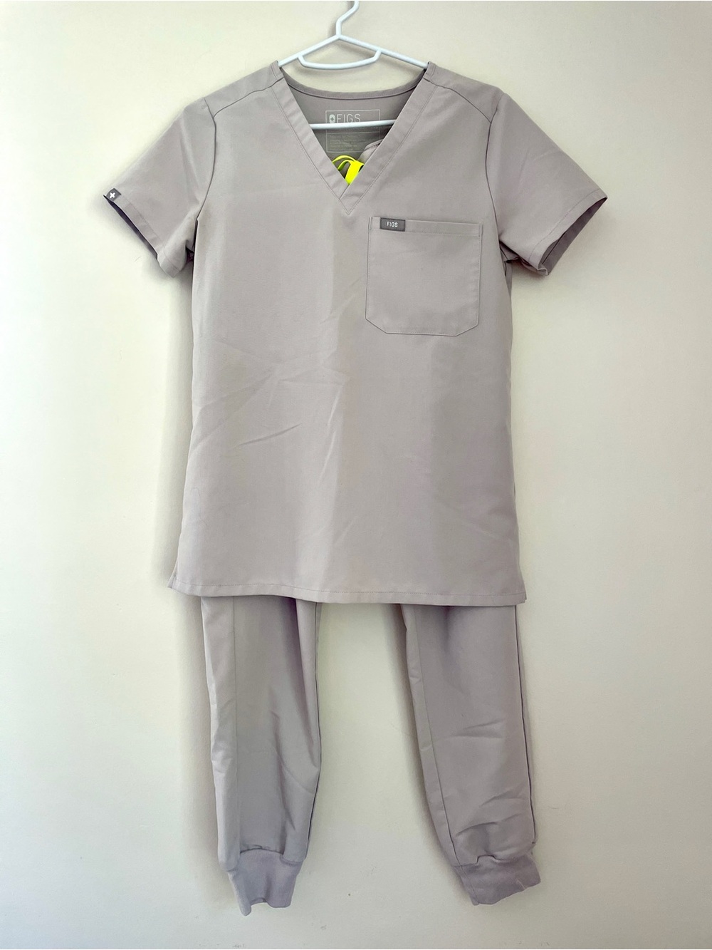 FIGS Slate Scrub Set Catalina Top XXS Zamora Jogger Bottoms XS